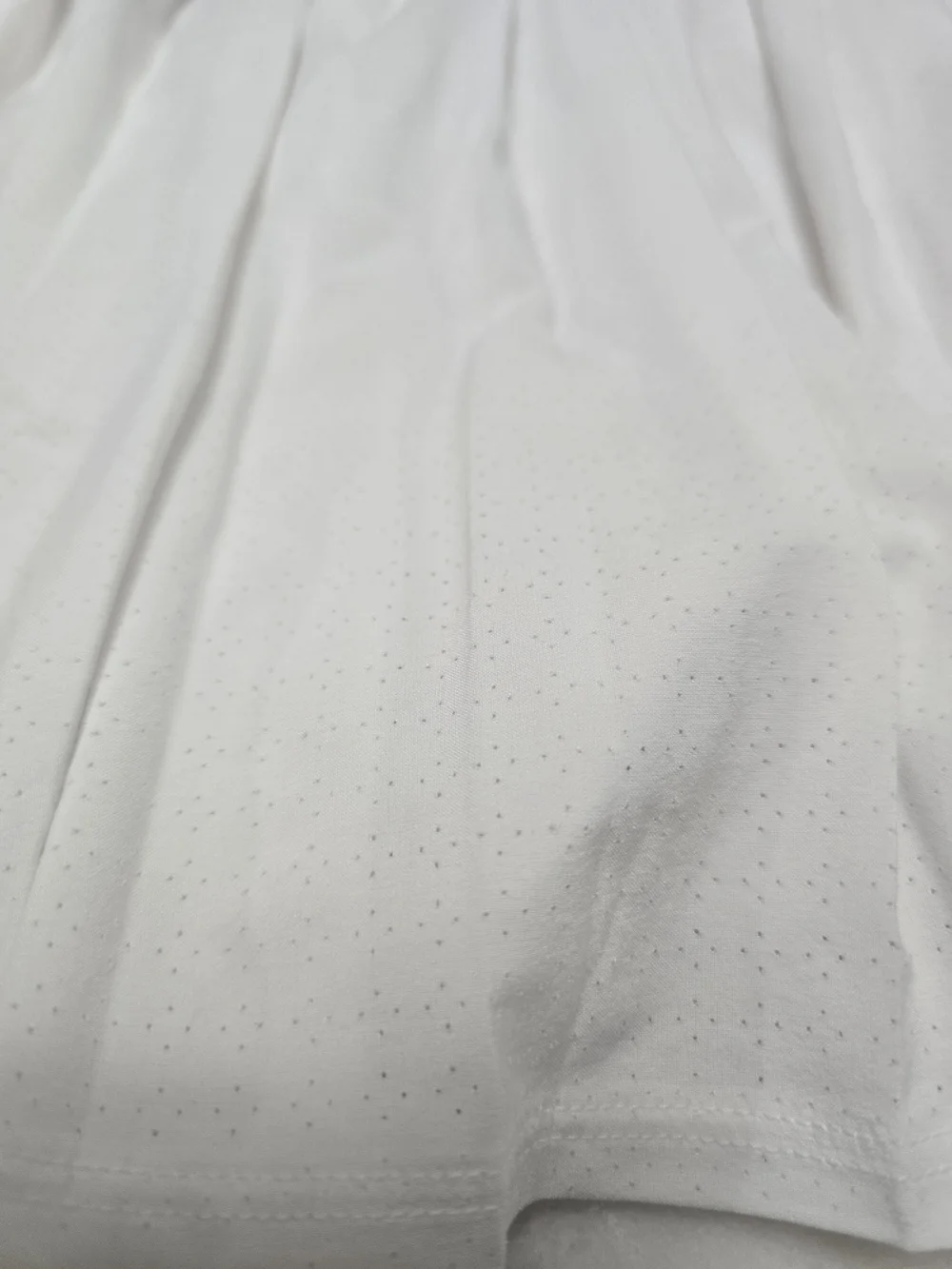 Athleta White Pleated Mini Skirt